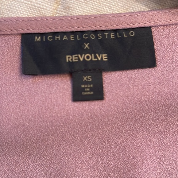 COPY - Michael Costello x Revolve Mauve Wrap Robe - Picture 4 of 8